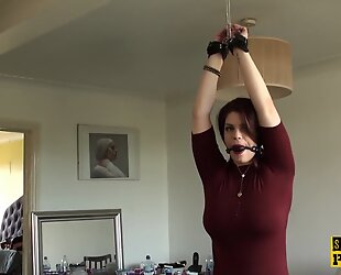 busty redhead sub